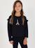 T-shirt fille maille tour eiffel Bleu 1 - vertbaudet enfant 