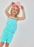Ensemble fille top et short Bleu 1 - vertbaudet enfant 