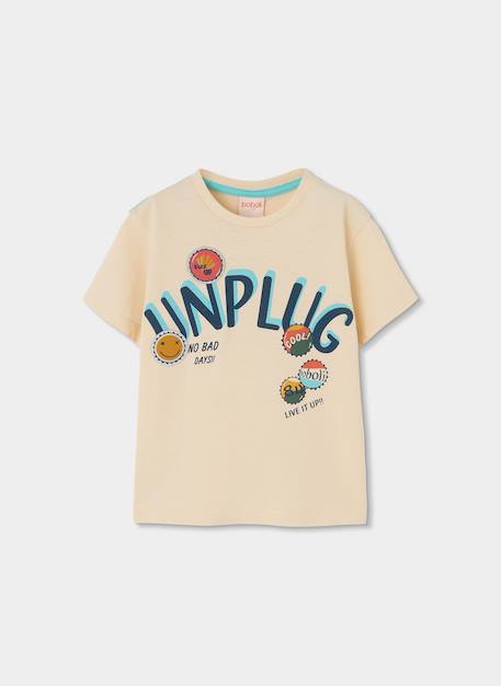 T-shirt enfant en coton Jaune 2 - vertbaudet enfant 