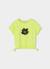T-shirt fille en jersey élastique Vert 2 - vertbaudet enfant 