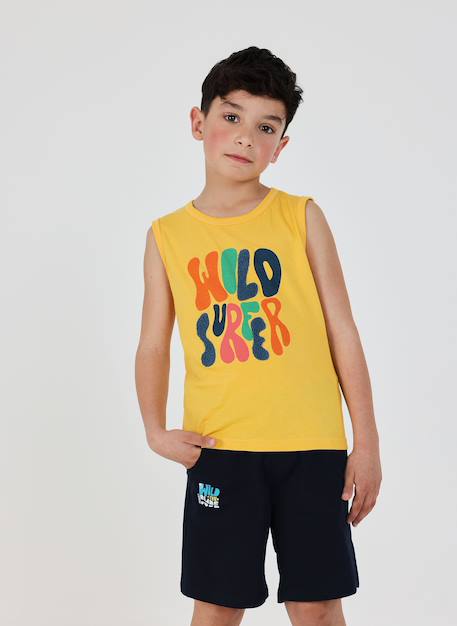 Short garçon coton Bleu 1 - vertbaudet enfant 