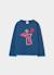 T-shirt fille manches longues coton Bleu 2 - vertbaudet enfant 
