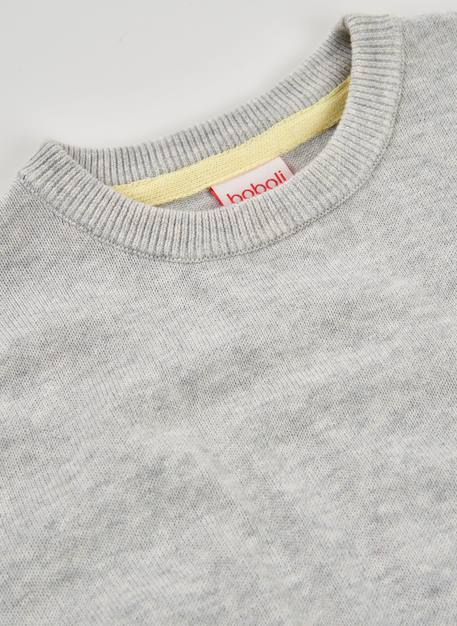 Pull enfant coton crocodile Gris 4 - vertbaudet enfant 