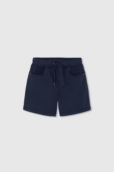Bermuda garçon en garbadine Bleu 2 - vertbaudet enfant 