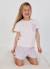 Pyjama coton rayures Rose 1 - vertbaudet enfant 
