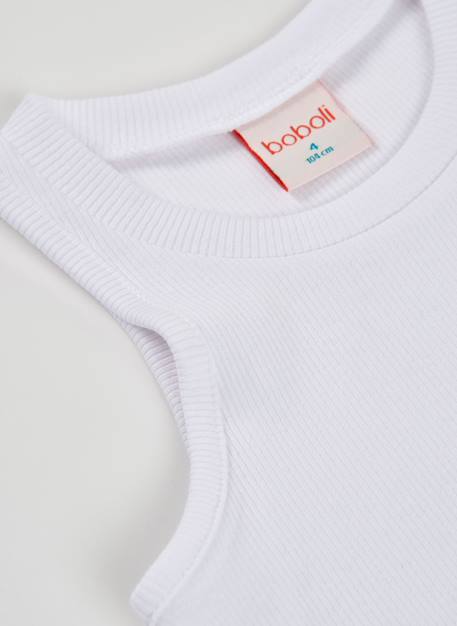 Top basique Blanc 4 - vertbaudet enfant 
