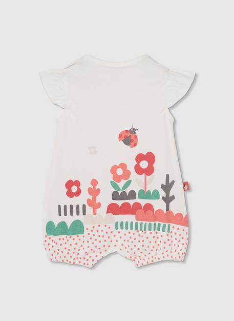 Barboteuse bébé en coton Blanc 3 - vertbaudet enfant 