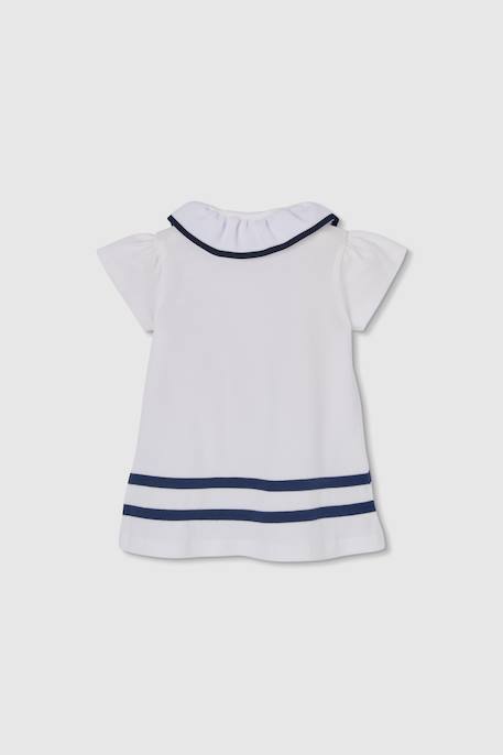 Robe bébé à rayures Blanc 2 - vertbaudet enfant 