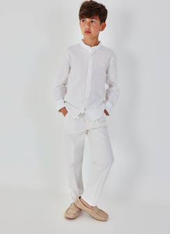 -Pantalon enfant lin
