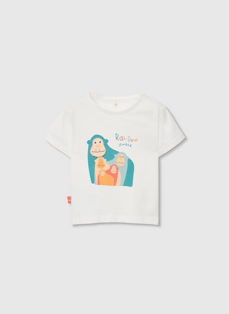 Ensemble bébé t-shirt coton Blanc 4 - vertbaudet enfant 
