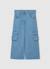 Pantalon fille denim délavée Bleu 2 - vertbaudet enfant 