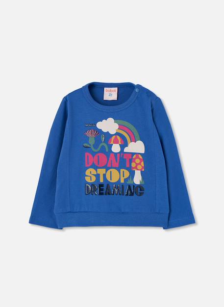 T-shirt fille en maille imprimé Noir 2 - vertbaudet enfant 