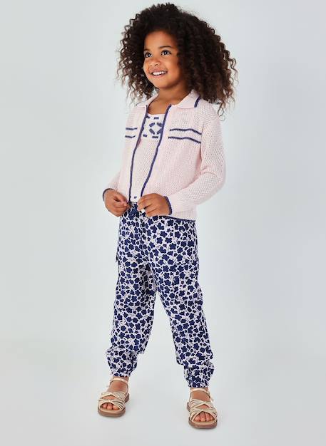 Pantalon fille imprimé fleurs  - vertbaudet enfant