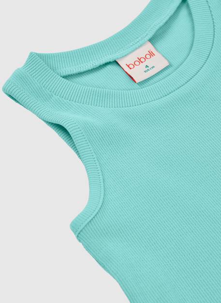 Débardeur fille coton Vert 3 - vertbaudet enfant 