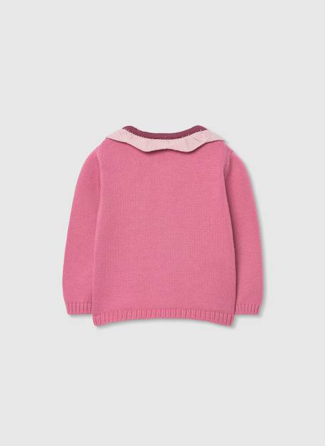 Gilet bébé tricot Rose 3 - vertbaudet enfant 