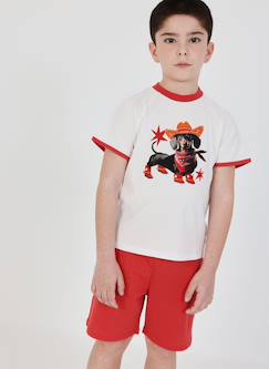 Pyjama enfant en coton imprimé  - vertbaudet enfant