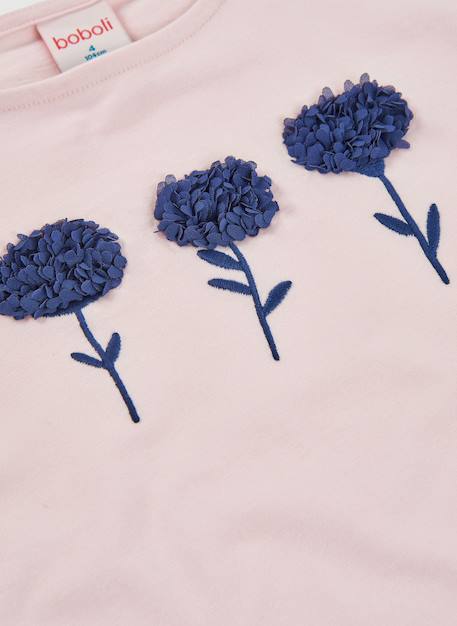 T-shirt fille coton Rose 4 - vertbaudet enfant 