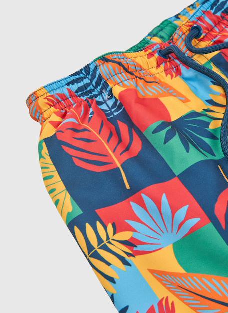 Maillot de bain garçon en tissu recyclé imprimé Orange 3 - vertbaudet enfant 