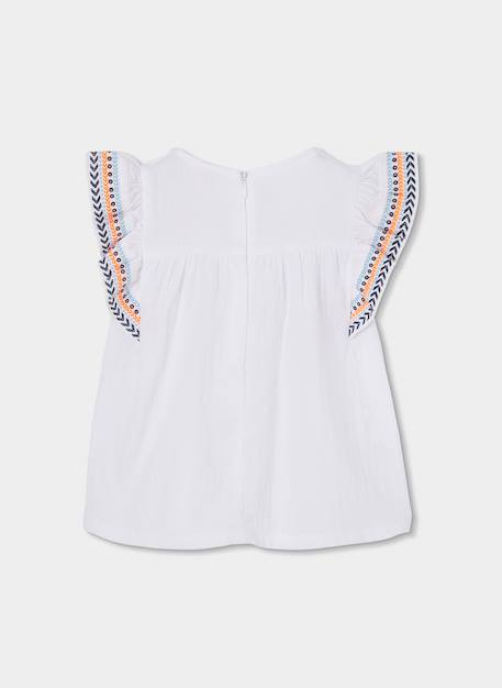 Blouse fille Blanc 3 - vertbaudet enfant 