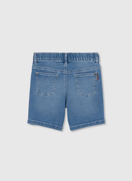Bermuda garçon en denim extensible Bleu 3 - vertbaudet enfant 