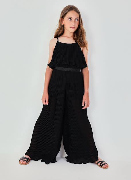 Combinaison plissée pour fille Noir 2 - vertbaudet enfant 
