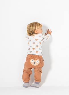 -Ensemble maille bébé garçon imprimé hiboux