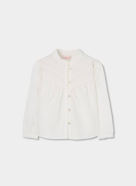 Chemise fille coton Blanc 2 - vertbaudet enfant 