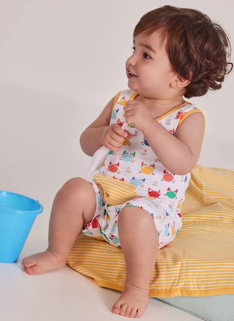 Barboteuse en coton imprimé  - vertbaudet enfant