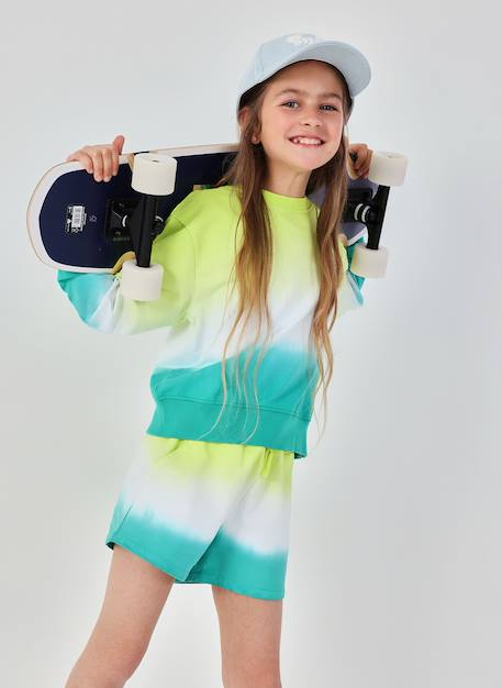 Short pour fille Bleu 1 - vertbaudet enfant 