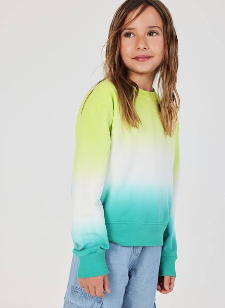Sweat pour fille Bleu 1 - vertbaudet enfant 