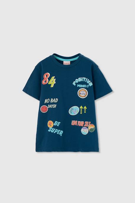 T-shirt garçon en jersey de coton Vert 2 - vertbaudet enfant 