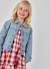 Veste en denim pour fille Bleu 1 - vertbaudet enfant 