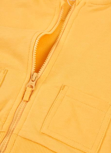 Gilet bébé en peluche Jaune 4 - vertbaudet enfant 
