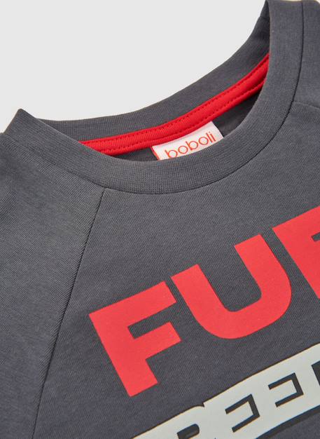 T-shirt enfant en coton Gris 4 - vertbaudet enfant 