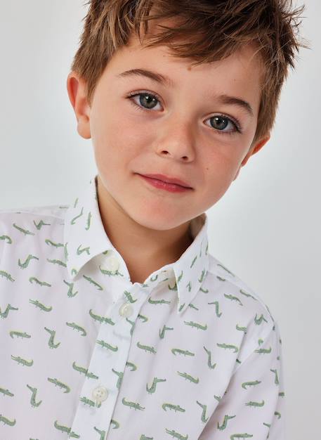 Garçon-Chemise-Chemise imprimé crocodile