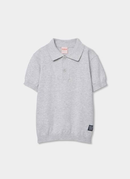 Polo enfant coton Gris 2 - vertbaudet enfant 