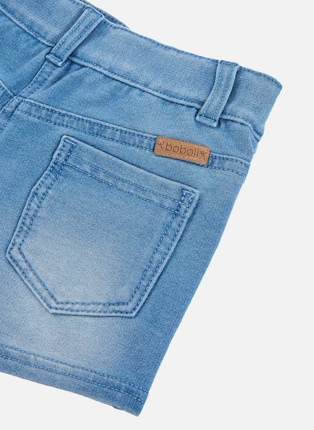 Short en denim avec bouton et fermeture é Bleu 4 - vertbaudet enfant 