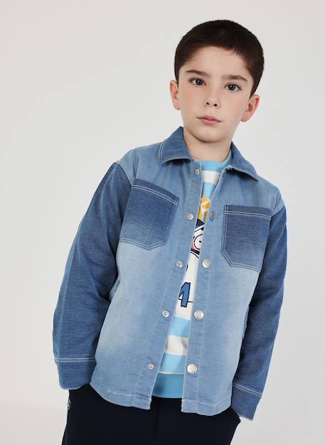 Surchemise enfant en denim Bleu 1 - vertbaudet enfant 
