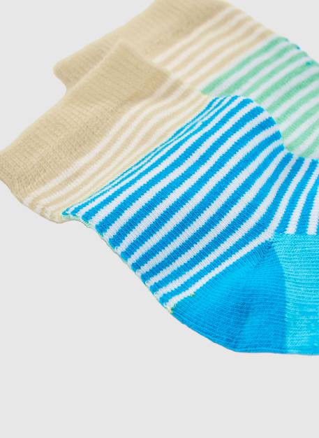 Lot de 3 paires de chaussettes imprimées Vert 3 - vertbaudet enfant 
