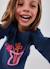 T-shirt fille manches longues coton Bleu 1 - vertbaudet enfant 
