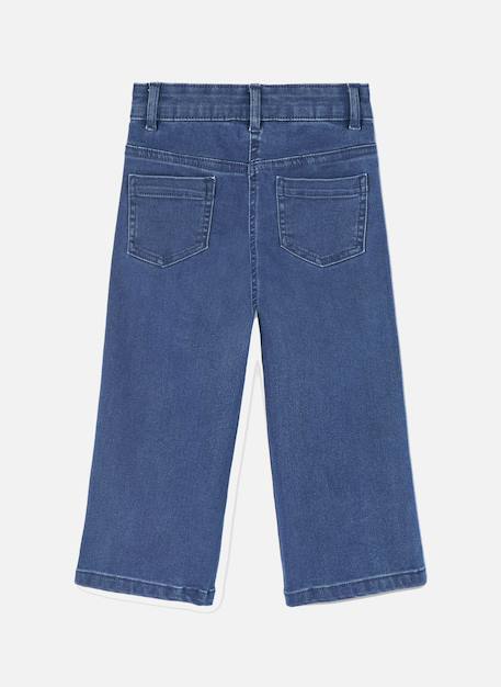 Pantalon fille denim élastique Bleu 3 - vertbaudet enfant 