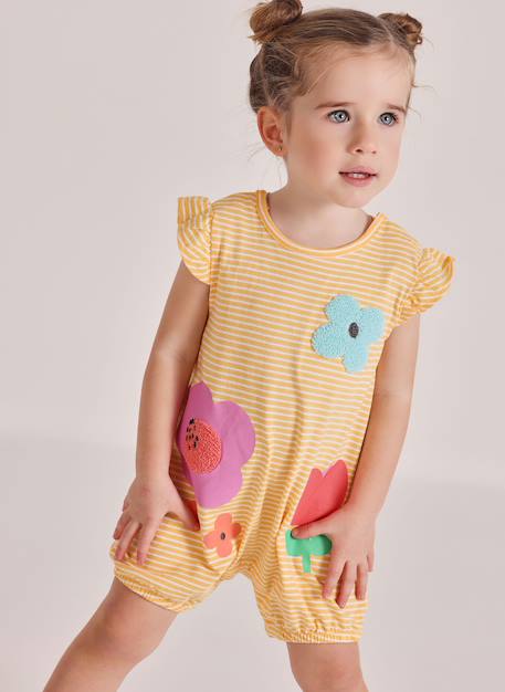 Barboteuse en coton  - vertbaudet enfant