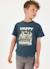 T-shirt garçon en maille imprimé camper Vert 1 - vertbaudet enfant 