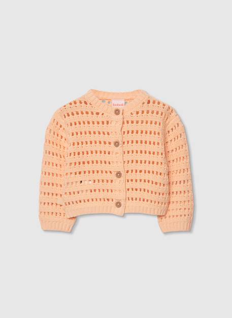 Gilet bébé tricot Orange 2 - vertbaudet enfant 