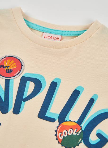 T-shirt enfant en coton Jaune 4 - vertbaudet enfant 