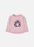 T-shirt fille en maille imprimé fille fleurs Pink 2 - vertbaudet enfant 