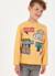 T-shirt garçon maille imprimé route 66 Jaune 1 - vertbaudet enfant 