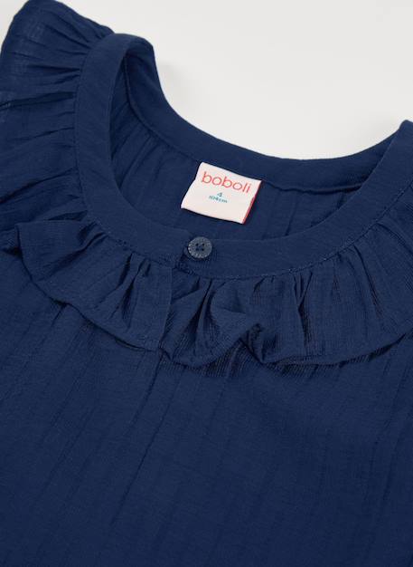 Blouse coton Bleu 4 - vertbaudet enfant 