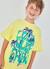 T-shirt garçon motif palmiers Jaune 1 - vertbaudet enfant 