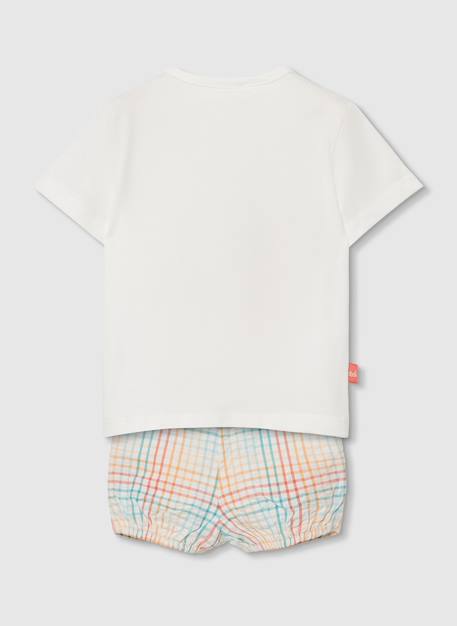 Ensemble bébé t-shirt coton Blanc 3 - vertbaudet enfant 
